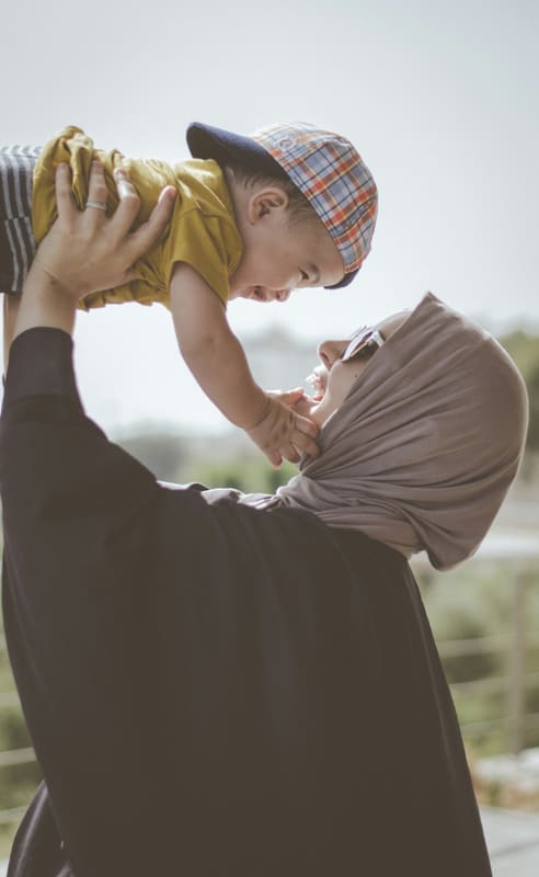 Mother and child moment